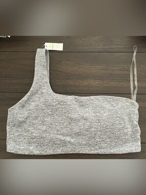 ✨ NWT Offline by Aerie Grey One Shoulder XL Crop Top/Sports bra